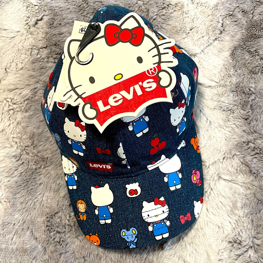 Levi’s x Hello Kitty Collaboration HK Baseball Cap NWT